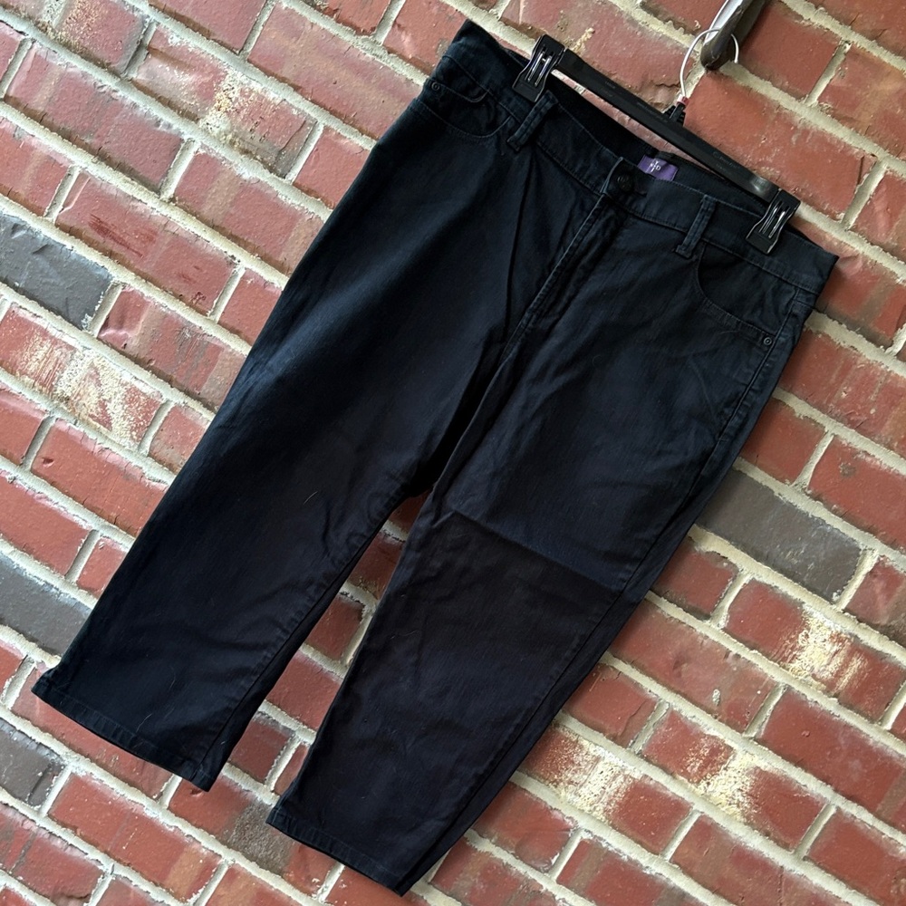 {NYDJ} Black Cropped Jeans